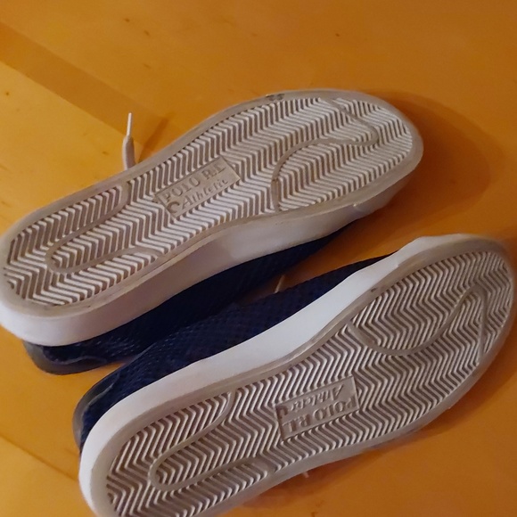 POLO RALPH LAUREN NELSON MESH SNEAKERS SIZE 8.5 NAVY BLUE N WHITE - Picture 6 of 7
